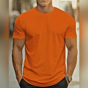 NEW Mens Orange T-shirt by Urban Pipeline. Size Lg. Cotton/Polyester Blend.